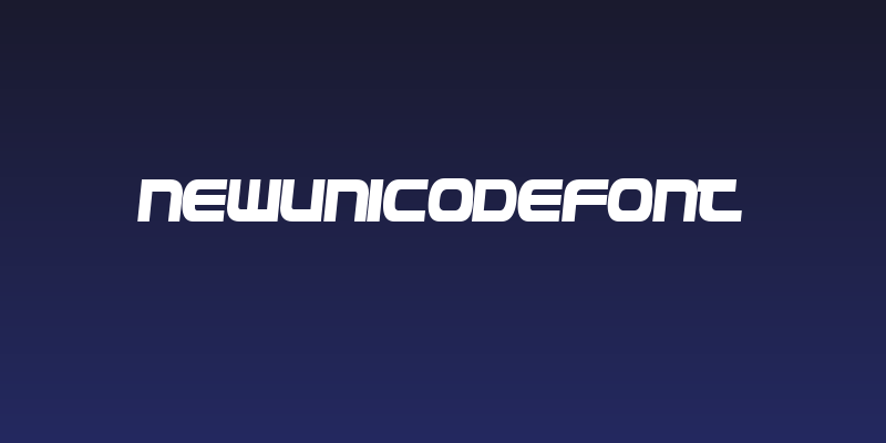 NewUnicodeFont Social Header