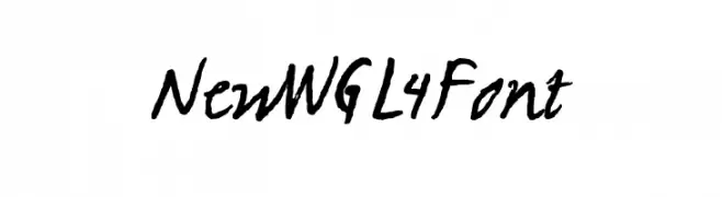NewWGL4Font  font caratteri gratis