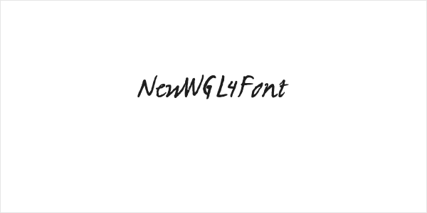 NewWGL4Font Logo
