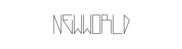 NewWorld  font caratteri gratis