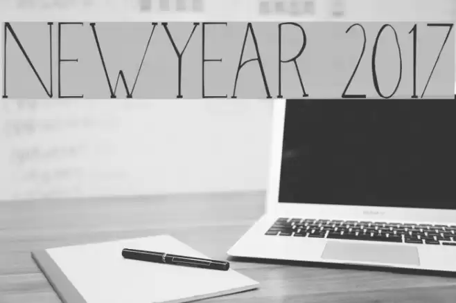NewYear 2017 Font examples