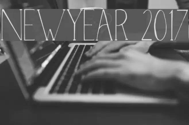 NewYear 2017 Font examples