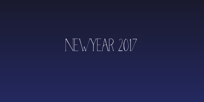 NewYear 2017 Social Header