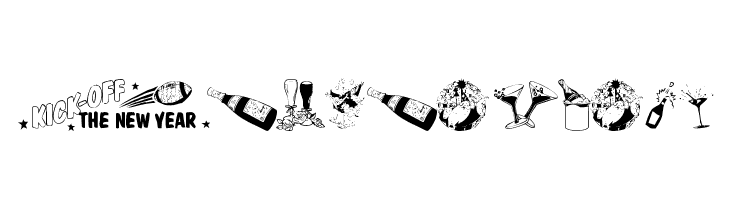 NewYearBats Font