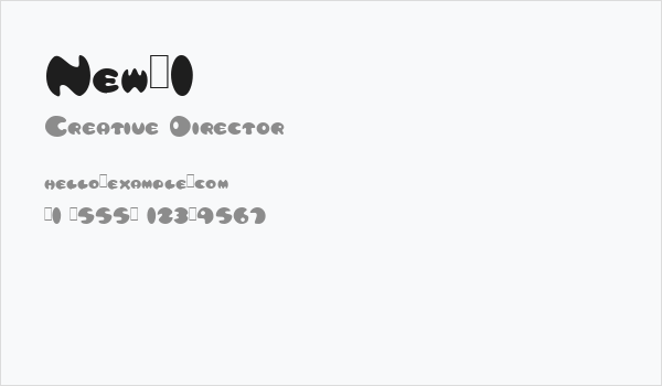 New_1 Business Card