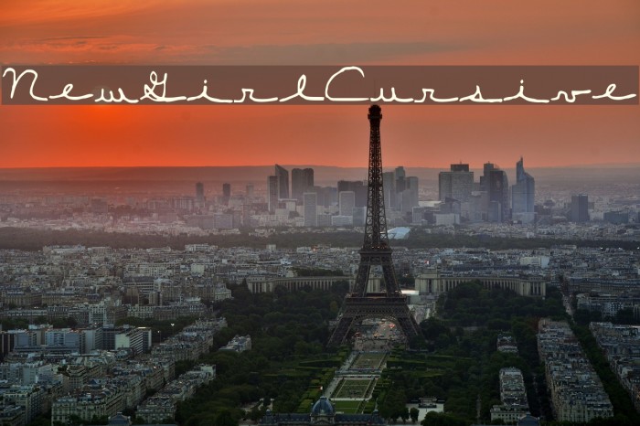 New_Girl_Cursive Font examples