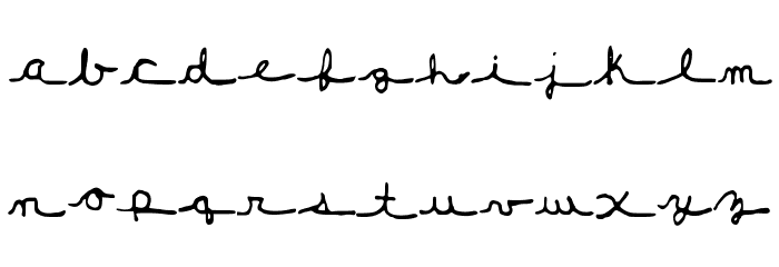New_Girl_Cursive Font LOWERCASE