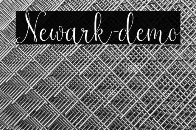 Newark-demo Font examples