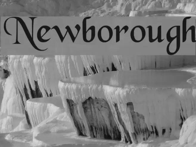 Newborough Font examples