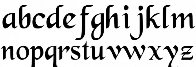 Newborough Caratteri MINUSCOLO