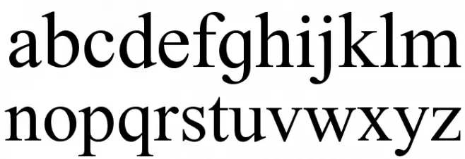 Newbury SILDoulos フォント 小文字