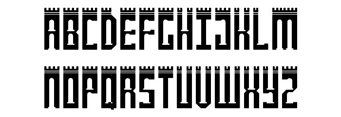 NewcastlE SoliD Font LOWERCASE
