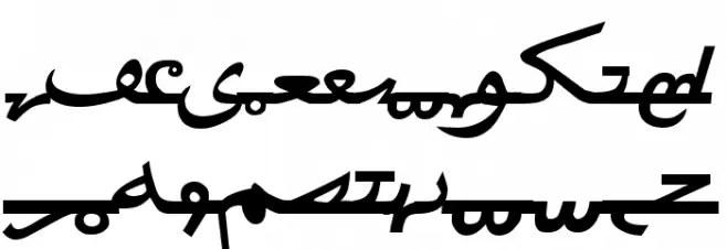 Newcursive Fuentes MAYÚSCULAS
