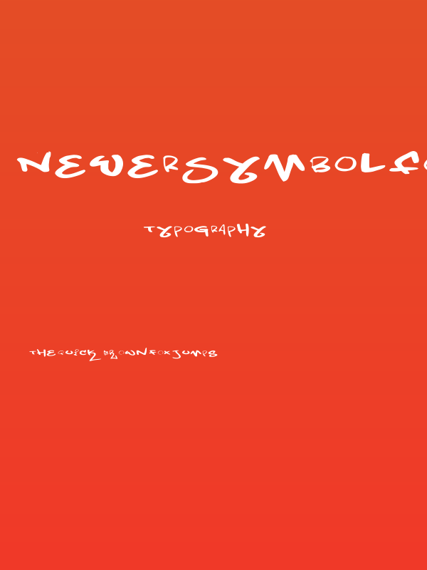 NewerSymbolFont5 Poster