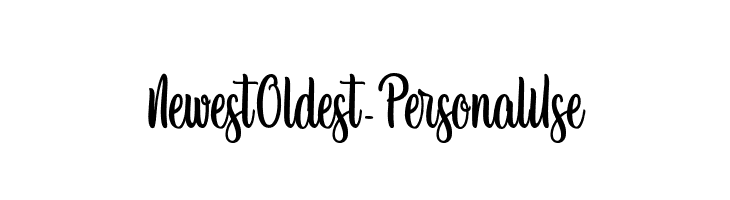 Newest Oldest - Personal Use  baixar fontes gratis