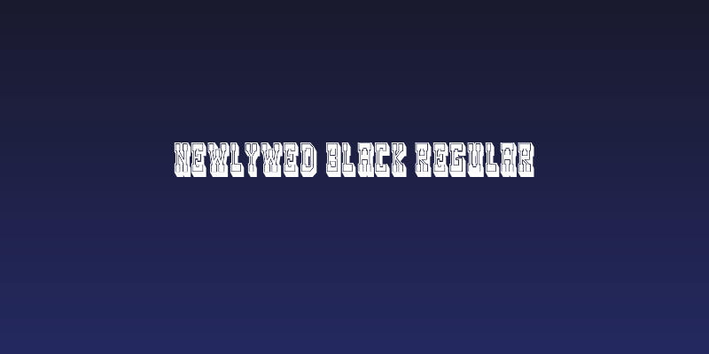 Newlywed Black Regular Social Header
