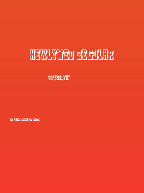 Newlywed Regular Poster