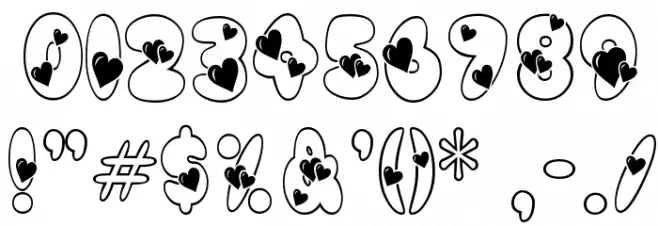 Newlywed Font OTHER CHARS