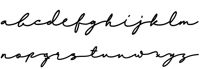 Newnesia Font LOWERCASE