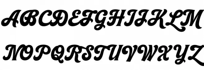 Newpitch Script PERSONAL USE Regular Fuentes MAYÚSCULAS