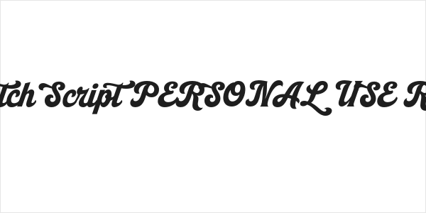 Newpitch Script PERSONAL USE Regular Logo