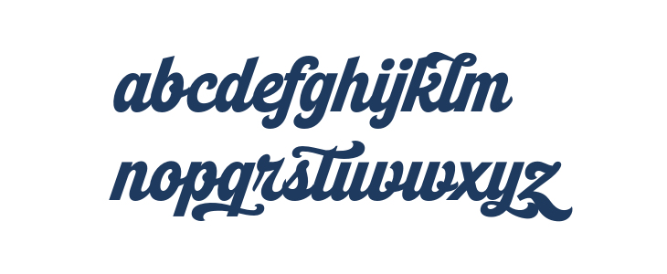 Newpitch Script PERSONAL USE Regular Lowercase