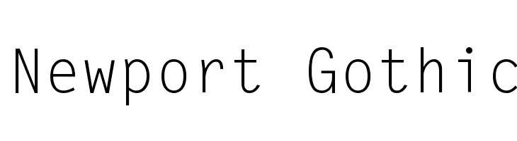 Newport Gothic  免费字体下载