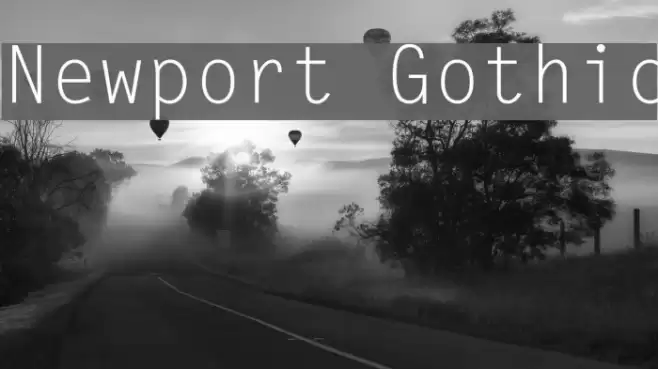 Newport Gothic Font examples