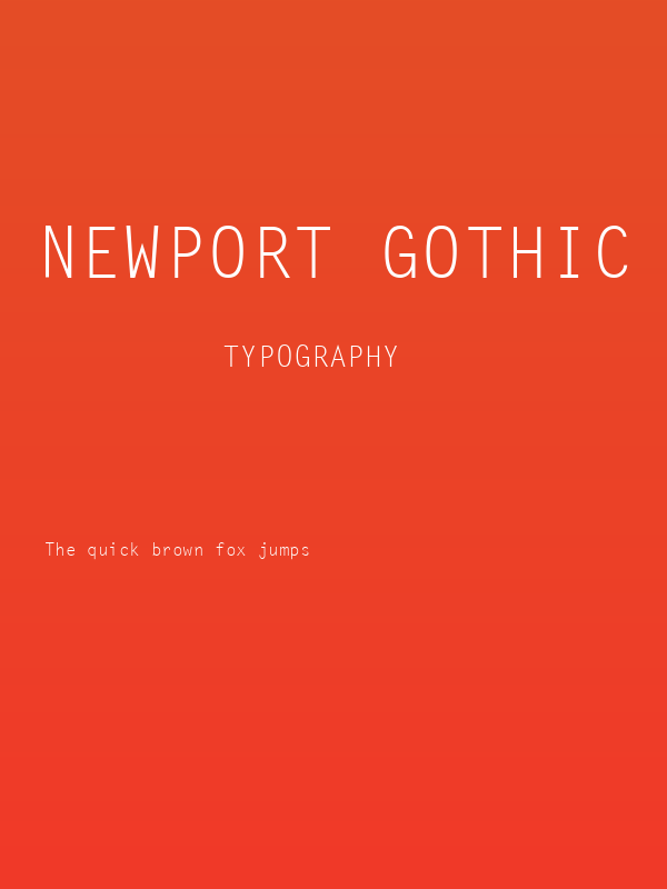 Newport Gothic Poster