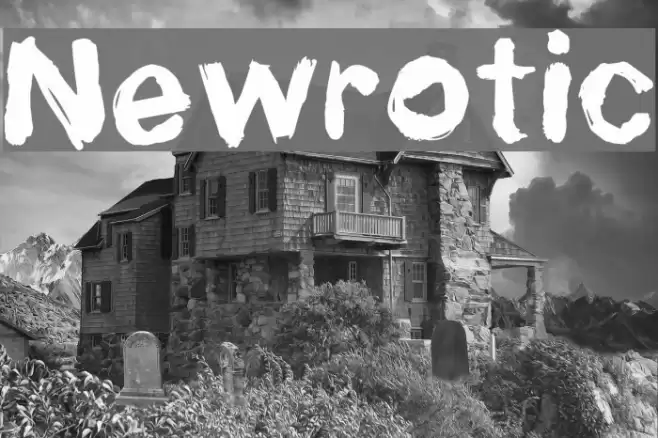 Newrotic Шрифта examples