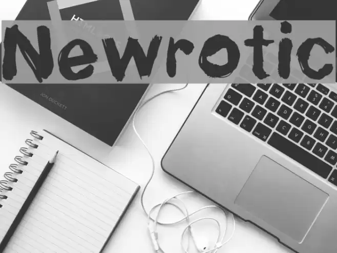 Newrotic Шрифта examples