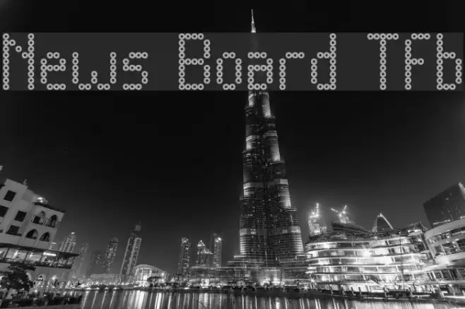 News Board Tfb Font examples