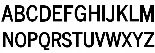 News Cycle Bold Schriftart Groß