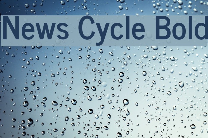 News Cycle Bold Font examples