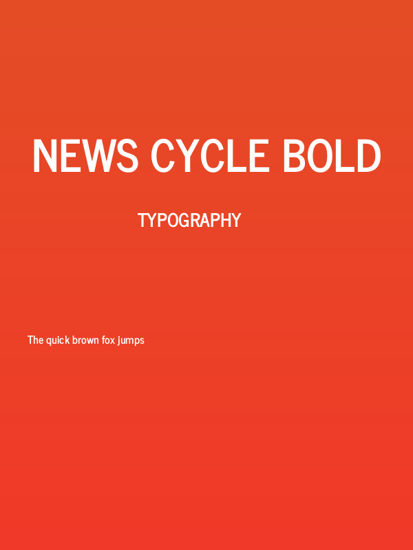News Cycle Bold Poster