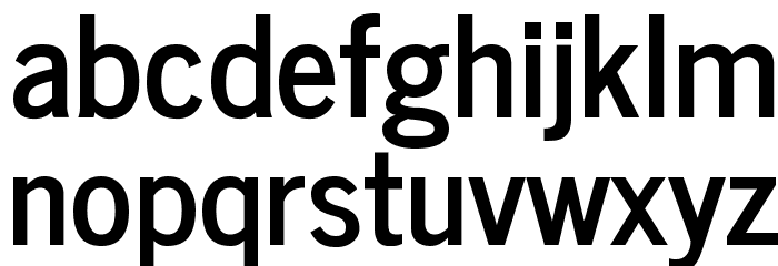 News Cycle Bold Font LOWERCASE