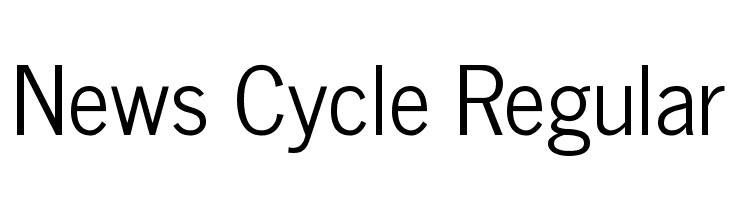 News Cycle Regular Font