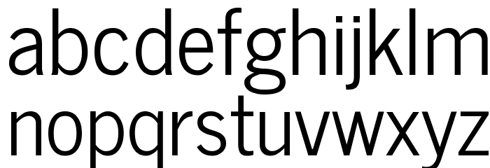 News Cycle Regular Font LOWERCASE
