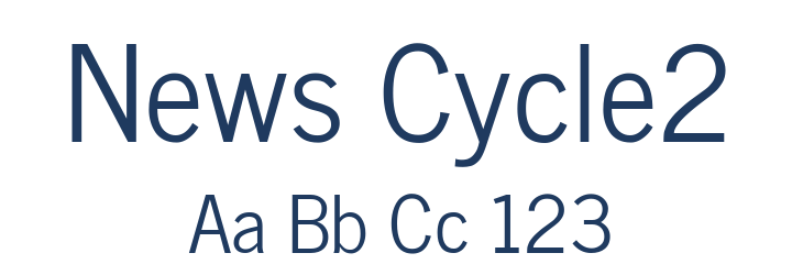 News Cycle2 Font Preview