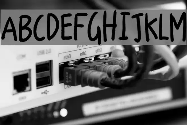 News Junkie DEMO Regular Font examples