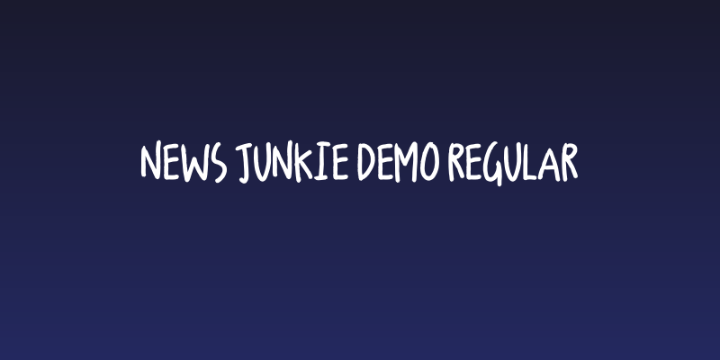 News Junkie DEMO Regular Social Header
