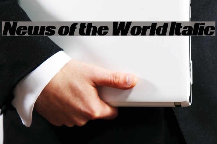 News of the World Italic Font examples