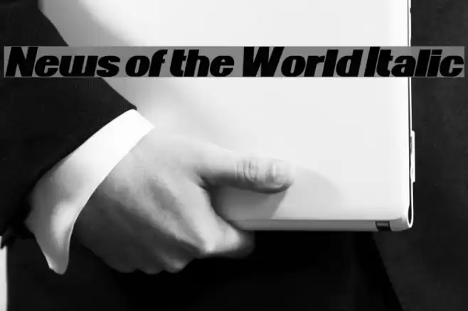 News of the World Italic Font examples