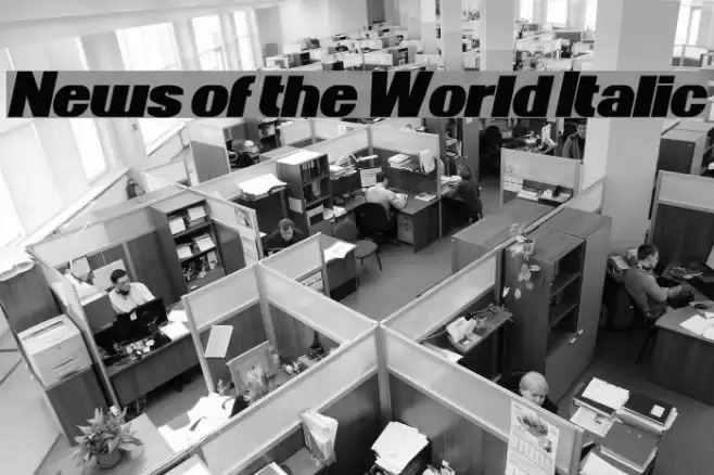 News of the World Italic Font examples