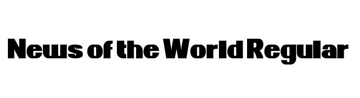 News of the World Regular Fonte