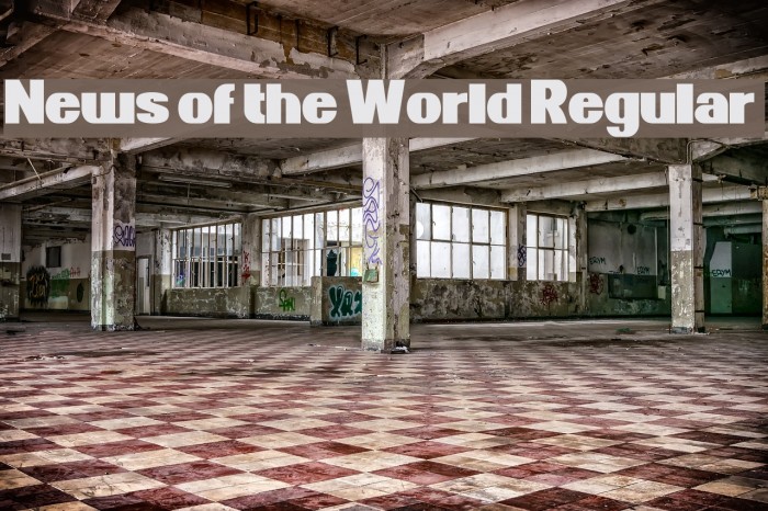 News of the World Regular Fonte examples
