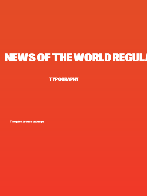 News of the World Regular Poster