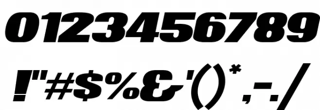 News of the World Wide Italic Font OTHER CHARS