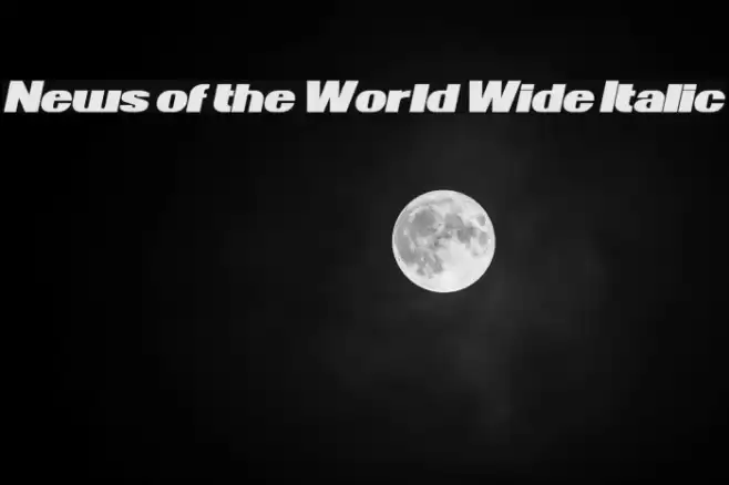 News of the World Wide Italic Font examples