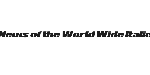 News of the World Wide Italic Logo